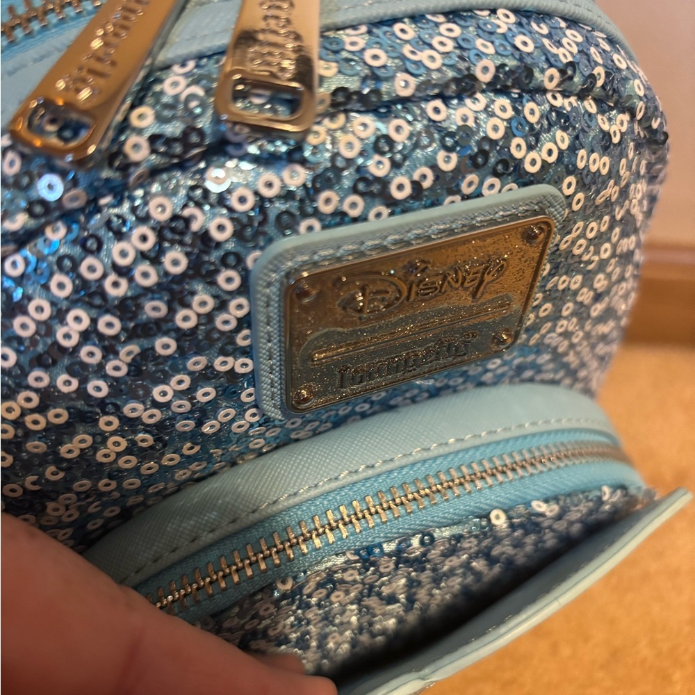 Loungefly Disney Sequin Sparkle Light Up Pinocchio Fairy Mini Backpack - Picture 14 of 14